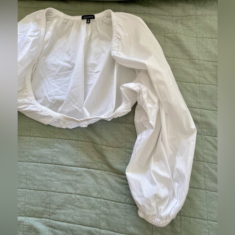 Dynamite White Bolero and Bandeau Set - Picture 7 of 14
